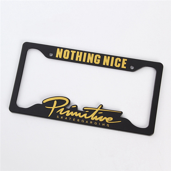 Classic decoration easy install car license number plate frame